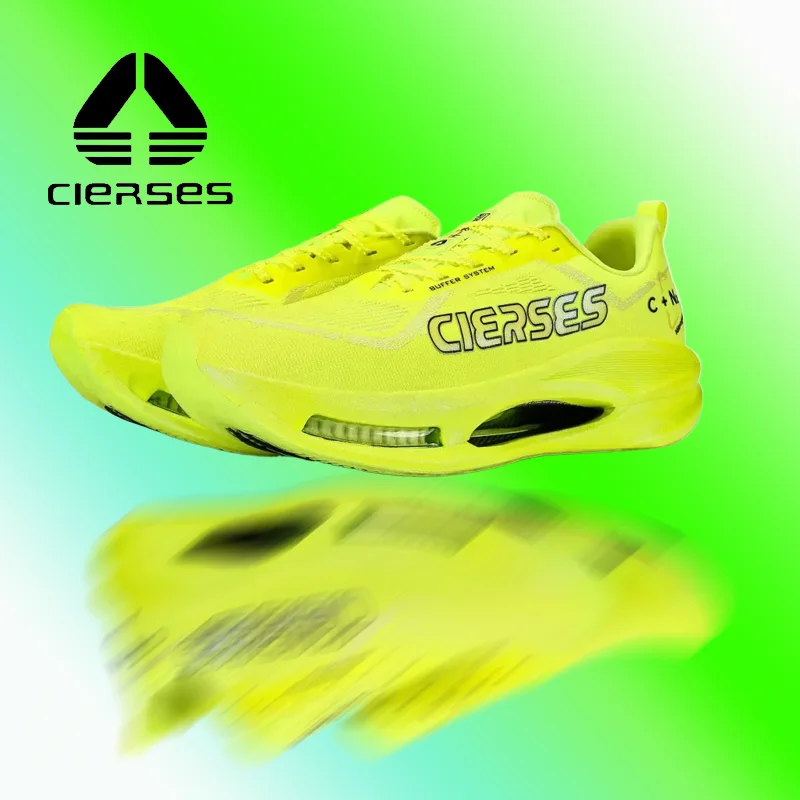 

CIERSES V900 Professional Racing Shoes, Full Carbon Plate Marathon Sneakers for Men & Women 2445C