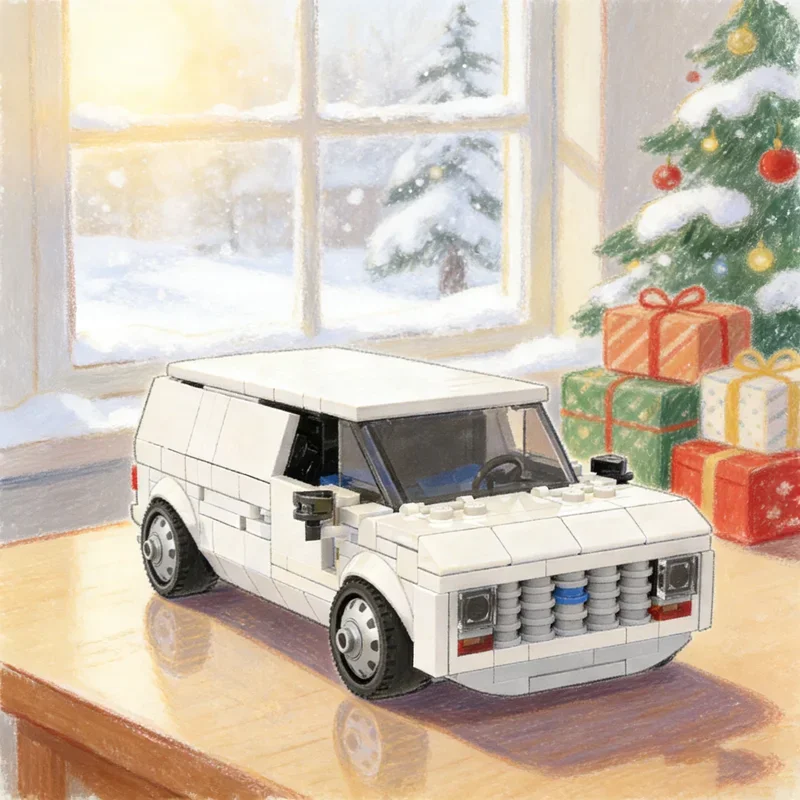 

440pcs MOC City Champions Forded Econoline Model Building Blocks Construction Creative Christmas Gifts Toy Idea Education Brick