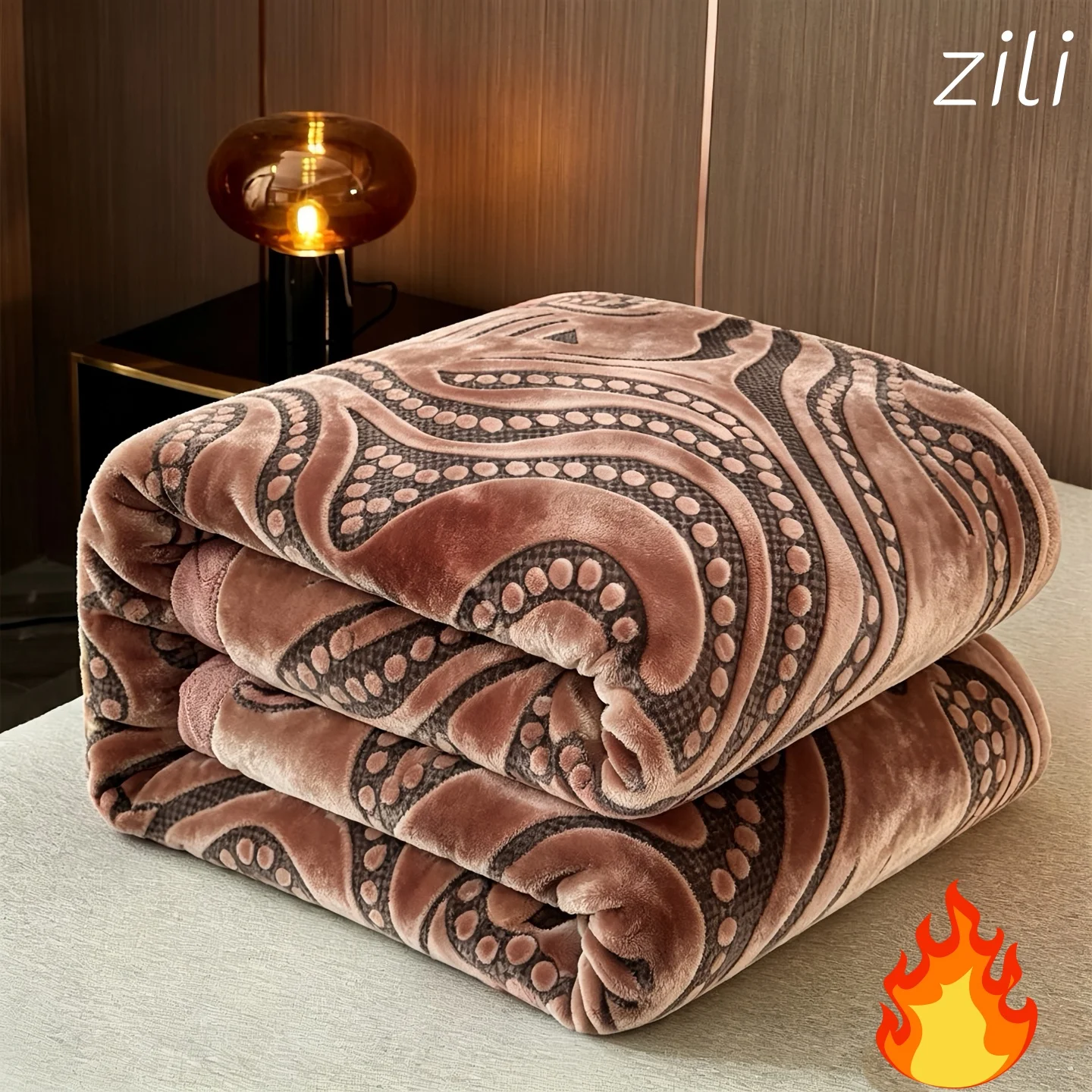 200X230Cm Solid Embossed Plush Blanket Luxury Multifunctional Leisure Blanket for Car Office Thickened Warm Winter Velvet Sheets