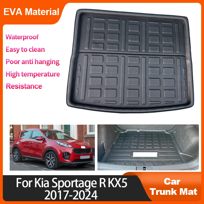 

For Kia Sportage R KX5 2017~2024 Trunk Mat Rear Cargo Liner Waterproof Protector Storage Pad Car Anti Slip Interior Accessories