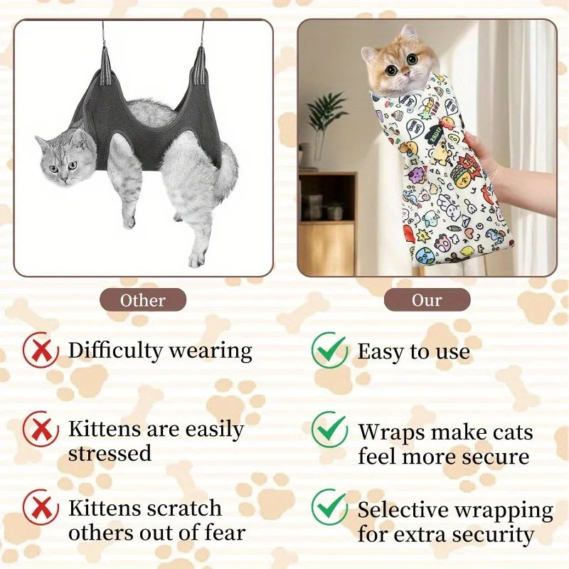 Magic Pet Blanket Parcel Cloth Feeding Medicine Wrapping Cat Anti-scratch And Anti-escape Camera Self-adhesive Cloth Makeup Bag