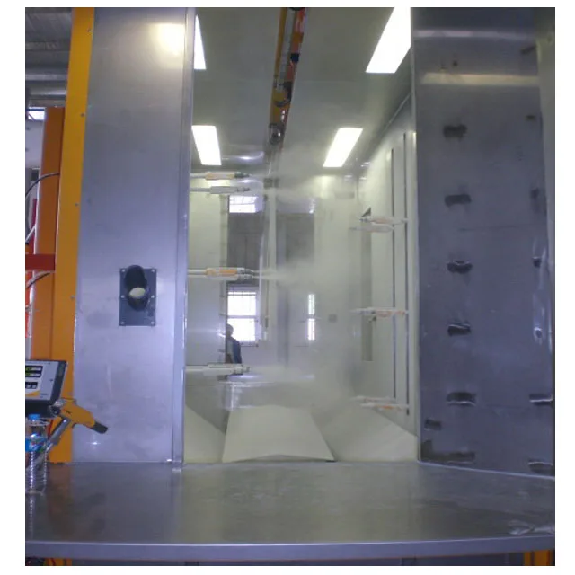 Línea automática de recubrimiento en polvo electrostático de metal de aluminio