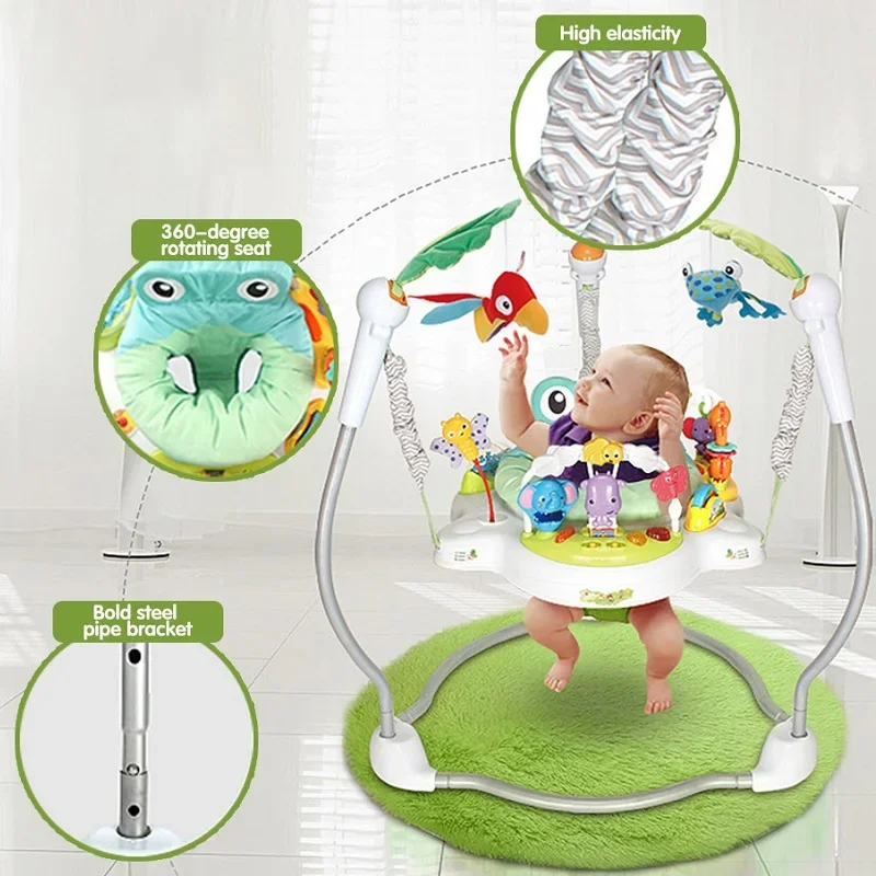 Indoor Baby springen Schaukel Neugeborenen Kleinkind Walker Wiege stehende Aktivität Spielplatz Säugling Cartoon Schaukel spielzeug Stuhl