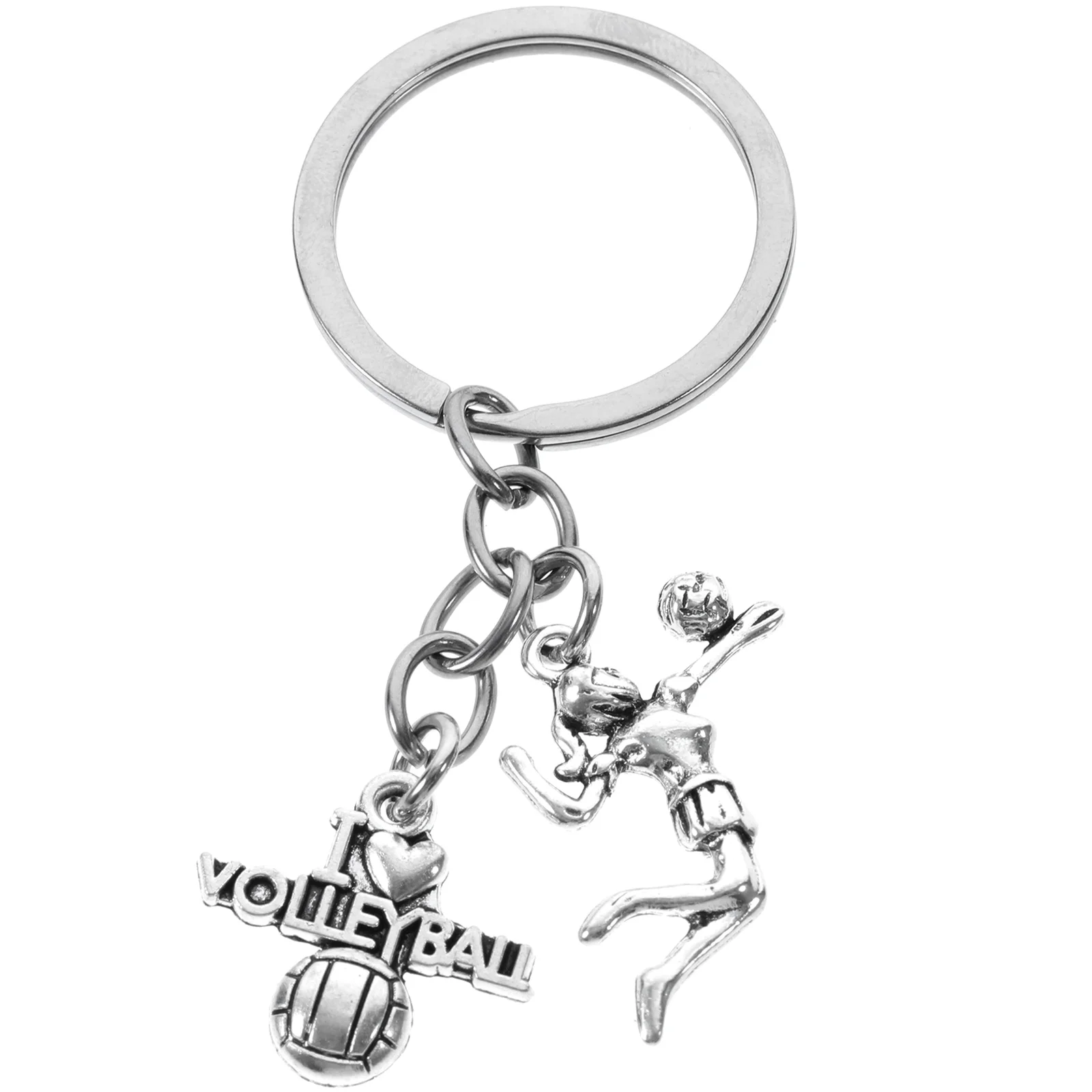 

Volleyball Keychain Compact Decorative Bag Pendant Zinc Alloy for Team DIY Supplies Accessory Adorable