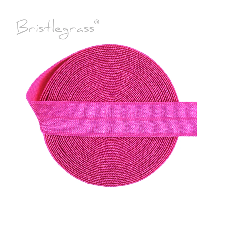 BRISTLEGRASS-cinta elástica brillante de neón FOE, banda elástica de licra, cinta para el pelo, diadema, pulsera de costura, 2, 5 y 10 yardas, 5/8