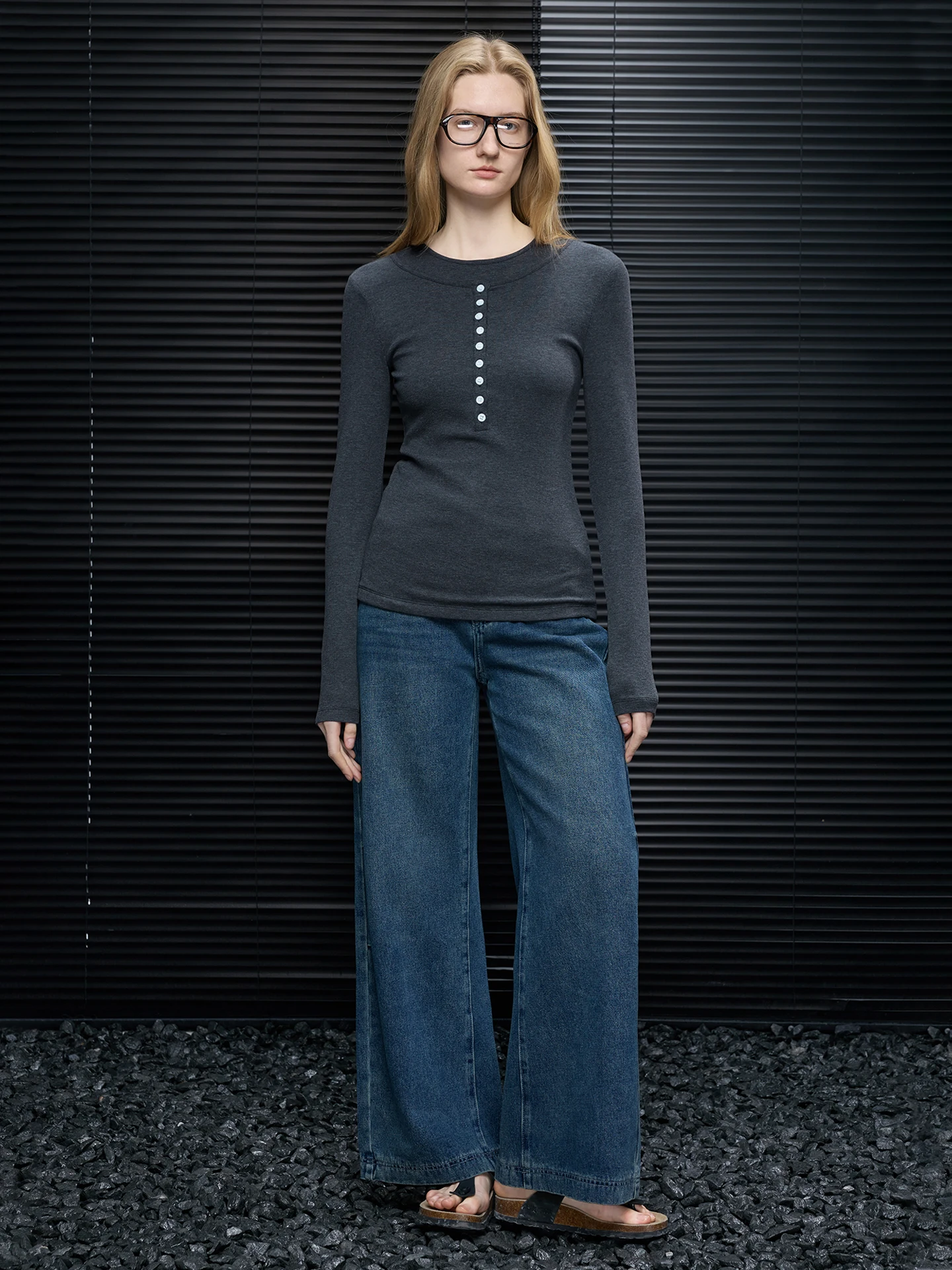 

Длинная футболка-база для женщин, весенняя новинка, уличный стиль, приталенный крой, смесь хлопка, длинный рукав, круглый вырез...