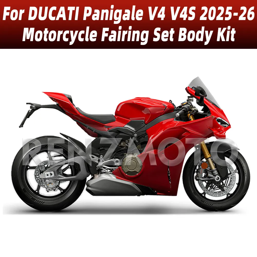 

For Ducati Panigale V4 V4s S 2025 2026 25-26 ABS Plastic Motorcycle Fairings Set Body Kit Bodywork Set Shell Injection