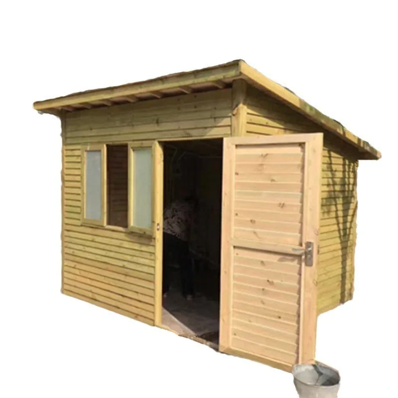 Outdoor preservative wood courtyard assembly garden chalet habitable mobile wood house bed and breakfast gazebo Internet celebri