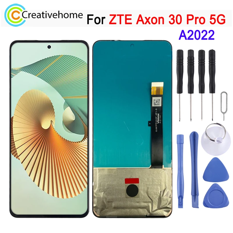 

AMOLED LCD Screen For ZTE Axon 30 Pro 5G A2022 6.67 Inch 120Hz Display With Digitizer Full Assembly Replacement Part