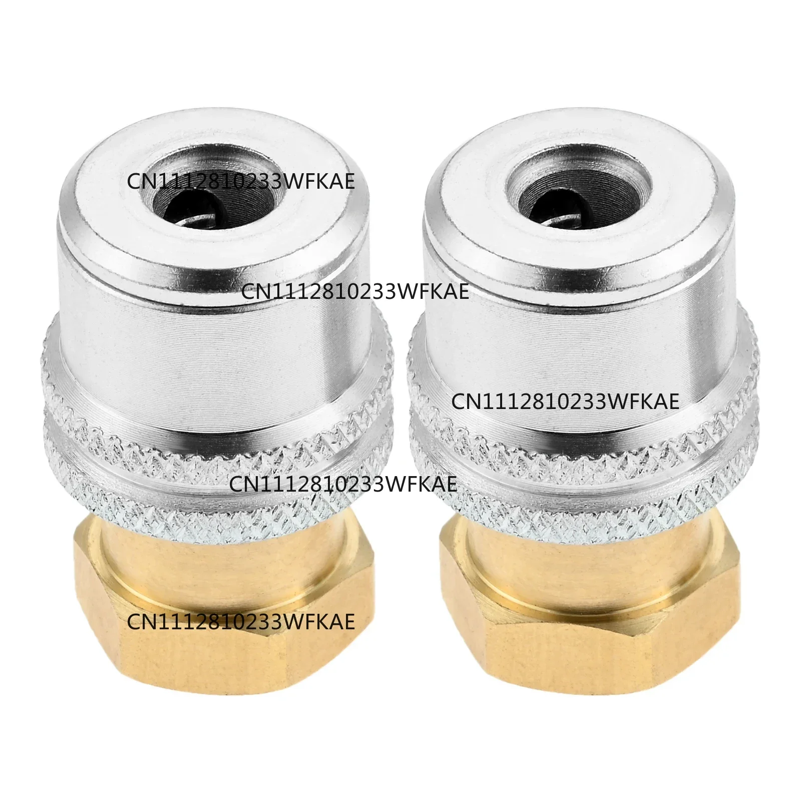 2Pcs Lock On Air Chuck 1/4FNPT Heavy Duty Closed Flow Brass Tire Chuck Tire Air Chuck for Tire Inflator Gauge and Air Compressor