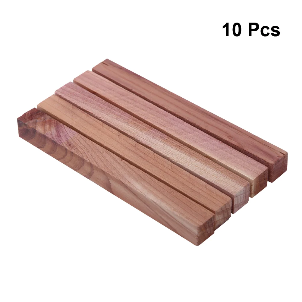 

10 Pcs Drawer Cedar Wood Wardrobe Natural Cedarwood Blocks Clothes Wooden Bamboo Bug