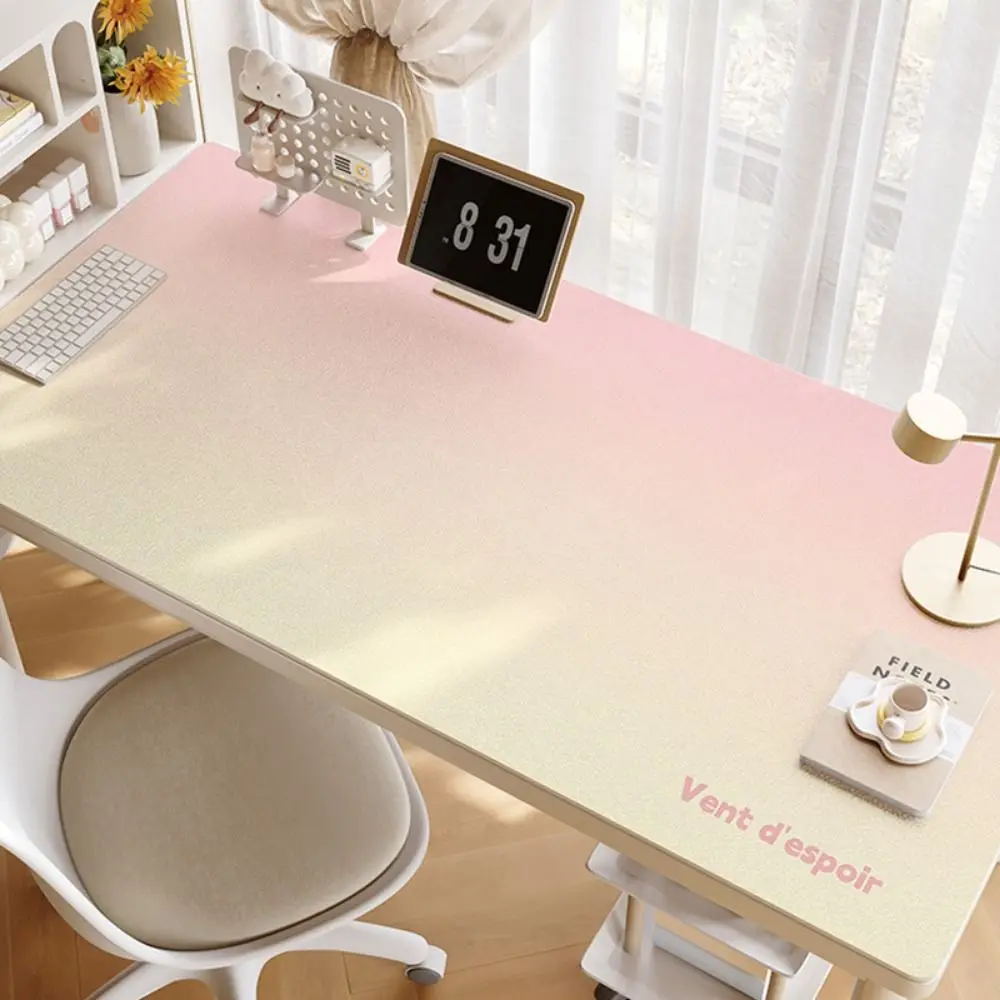 Mouse Blotter Pad Waterproof Desk Mat Non-Slip Oil-proof Desk Blotter Pad Leather Dopamine Large Table Mat Learning