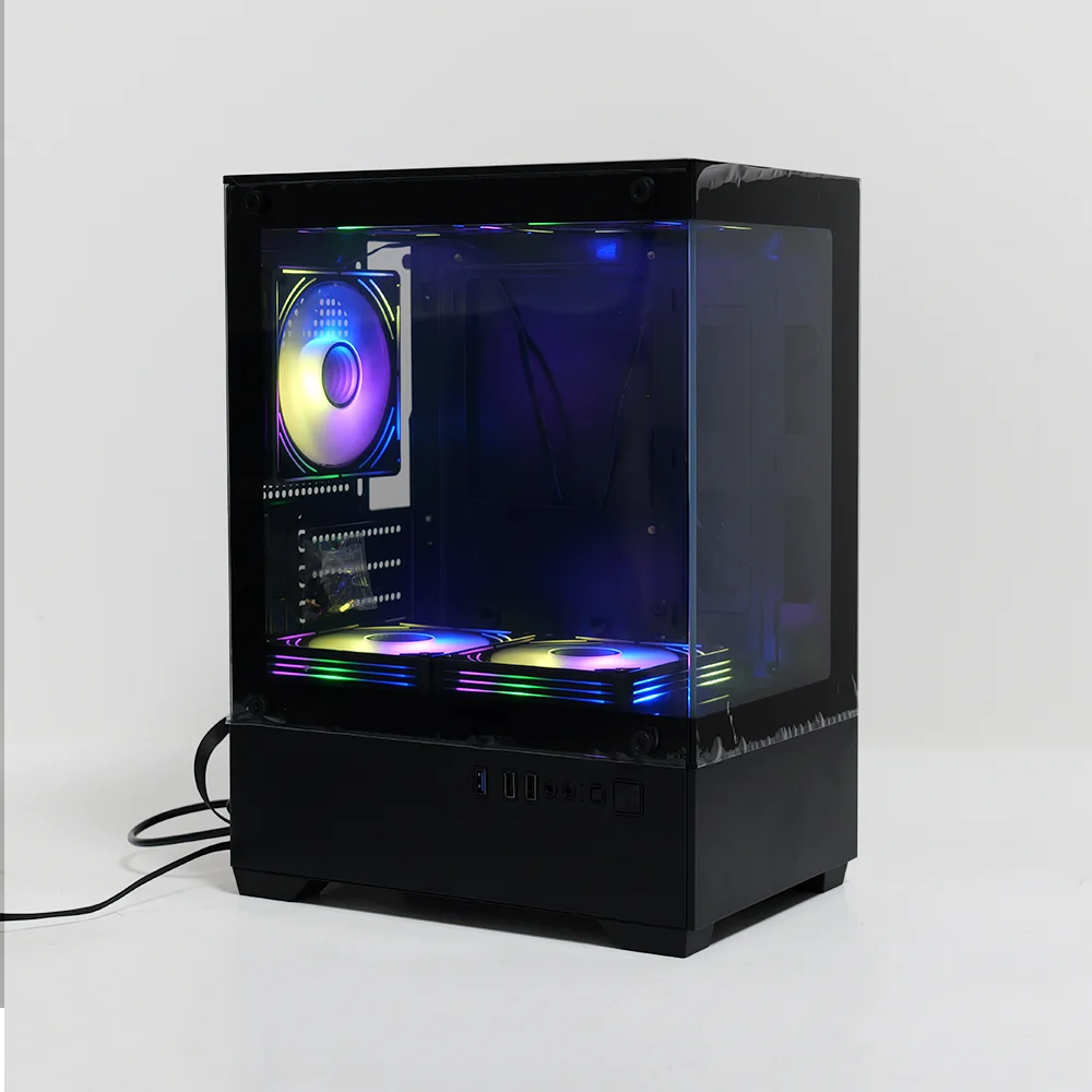 

MANMU Gaming Micro ATX Computer Case Tower Argb Computer Cases Gaming Computer Case with cooling fan