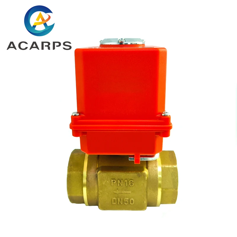 2 inch 3 Way Motorized Ball Valve Electric Ball valve Brass DN50 Ball Valve Three Line Two Point Control