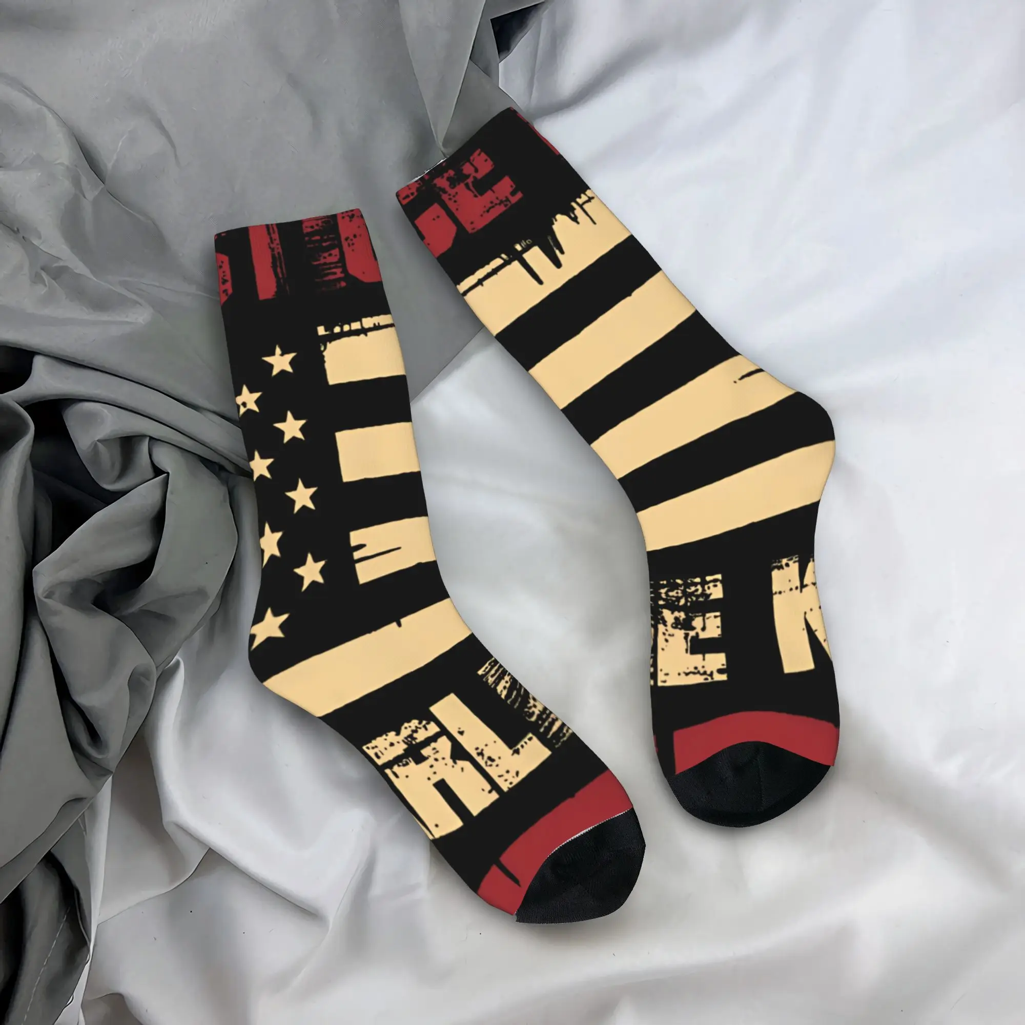 

Носки для пар Чарли Кирк, антибактериальные средние мягкие носки, зимние спортивные носки в стиле ретро для бега