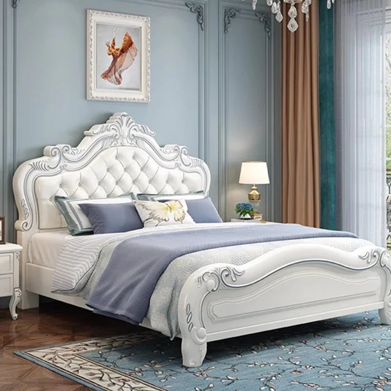 

Bedroom Simple Massage Bed Full Design Human Dog Double Loft Single Headboards Bed Leather Platform Muebles Salon Furniture