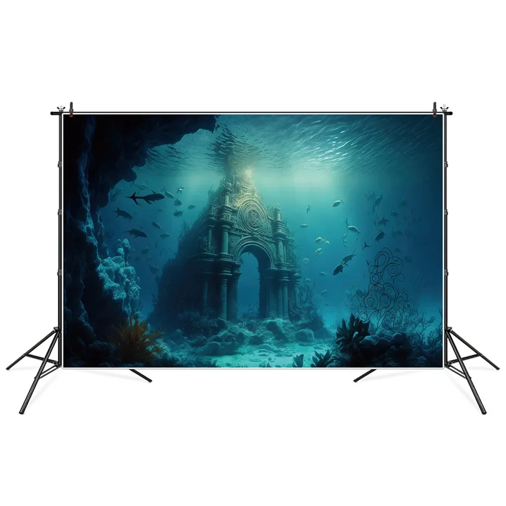 Фотофоны с изображением потерянной арки зданий фотография искусственное украшение под водой искусственный пейзаж пользовательский детский фон для фотосъемки