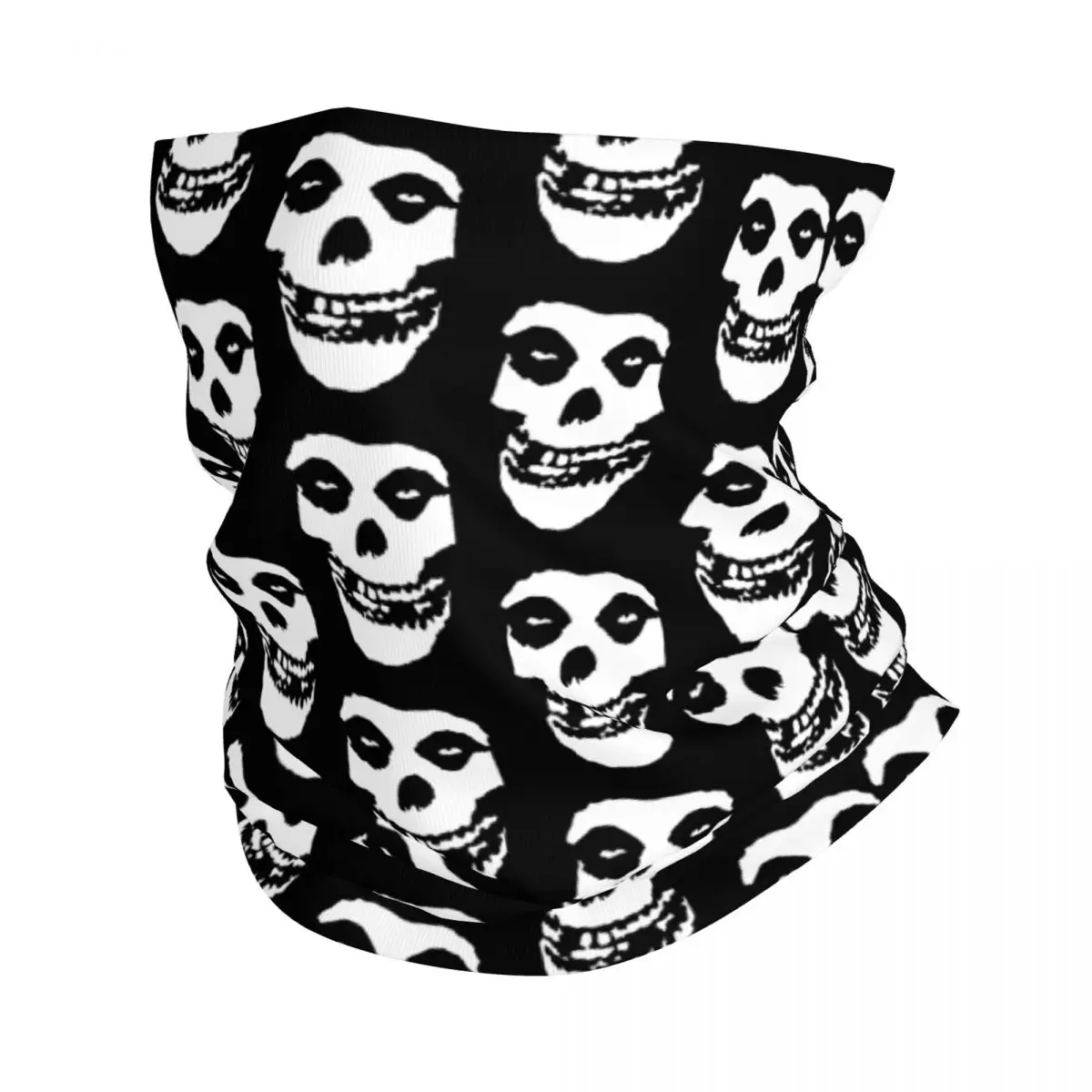 Skull Misfits Bandana Neck Gaiter Printed Balaclavas Mask Scarf Multi-use Headwear Running for Men Women Adult Breathable