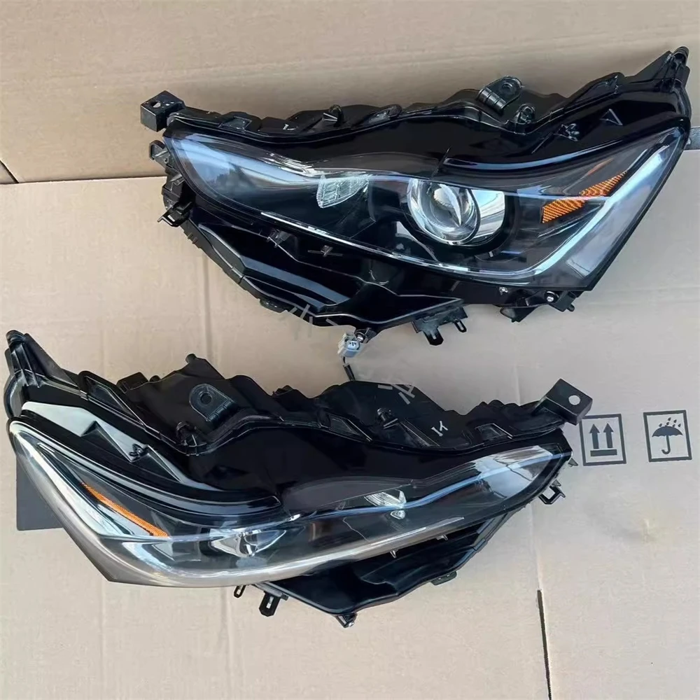 Car front bumper headlight half assembly For Lexus IS200 300 350 250 turn signal DRL daytime runnning light 2pcs