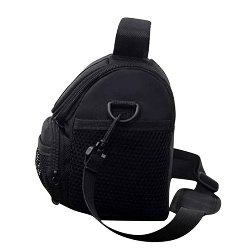 Bolsa para câmera slr, bolsa leve para fotografia, alça de ombro ajustável, bolsa para câmera, bolso com zíper para nikon d40