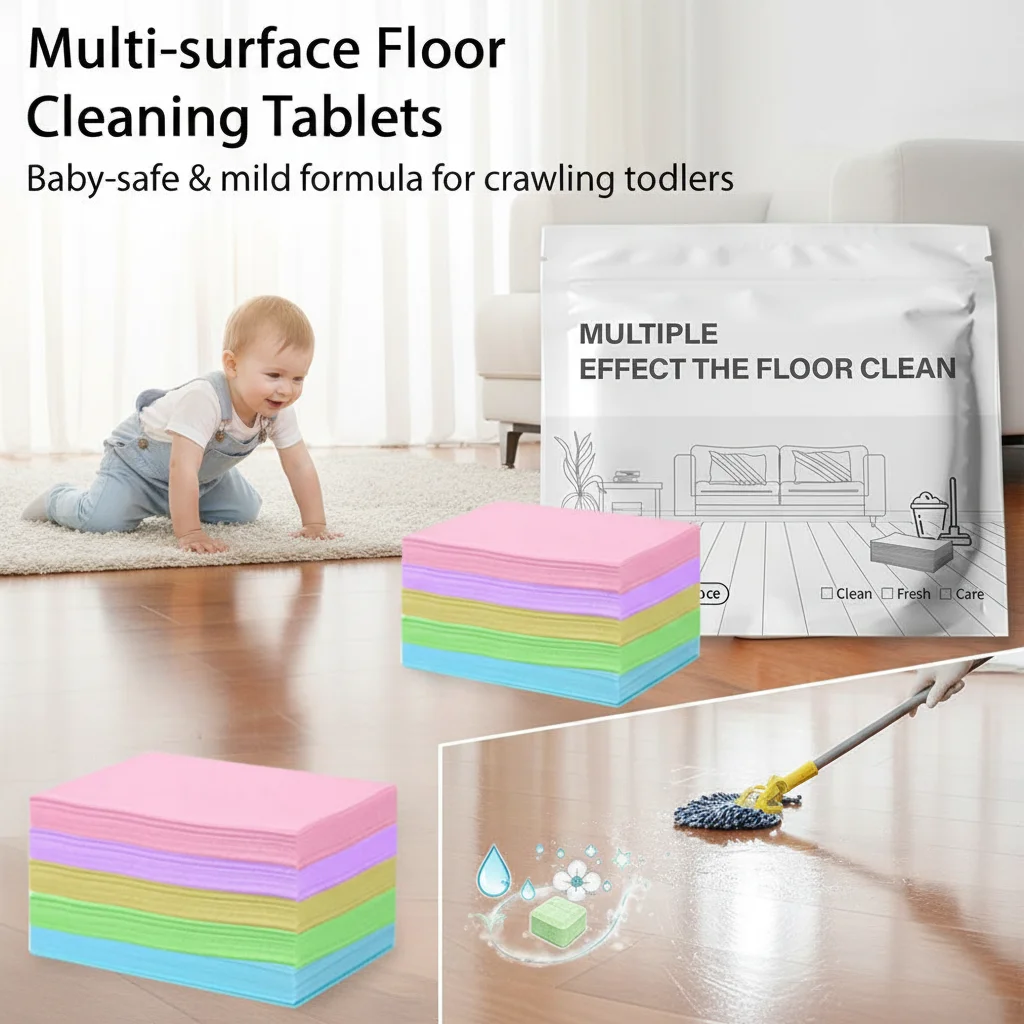 English Floor Cleaning Sheet Tile Cleaner Stain Remover Descaling Brightening Fragrance Retention Mopping & Cleaning Tool