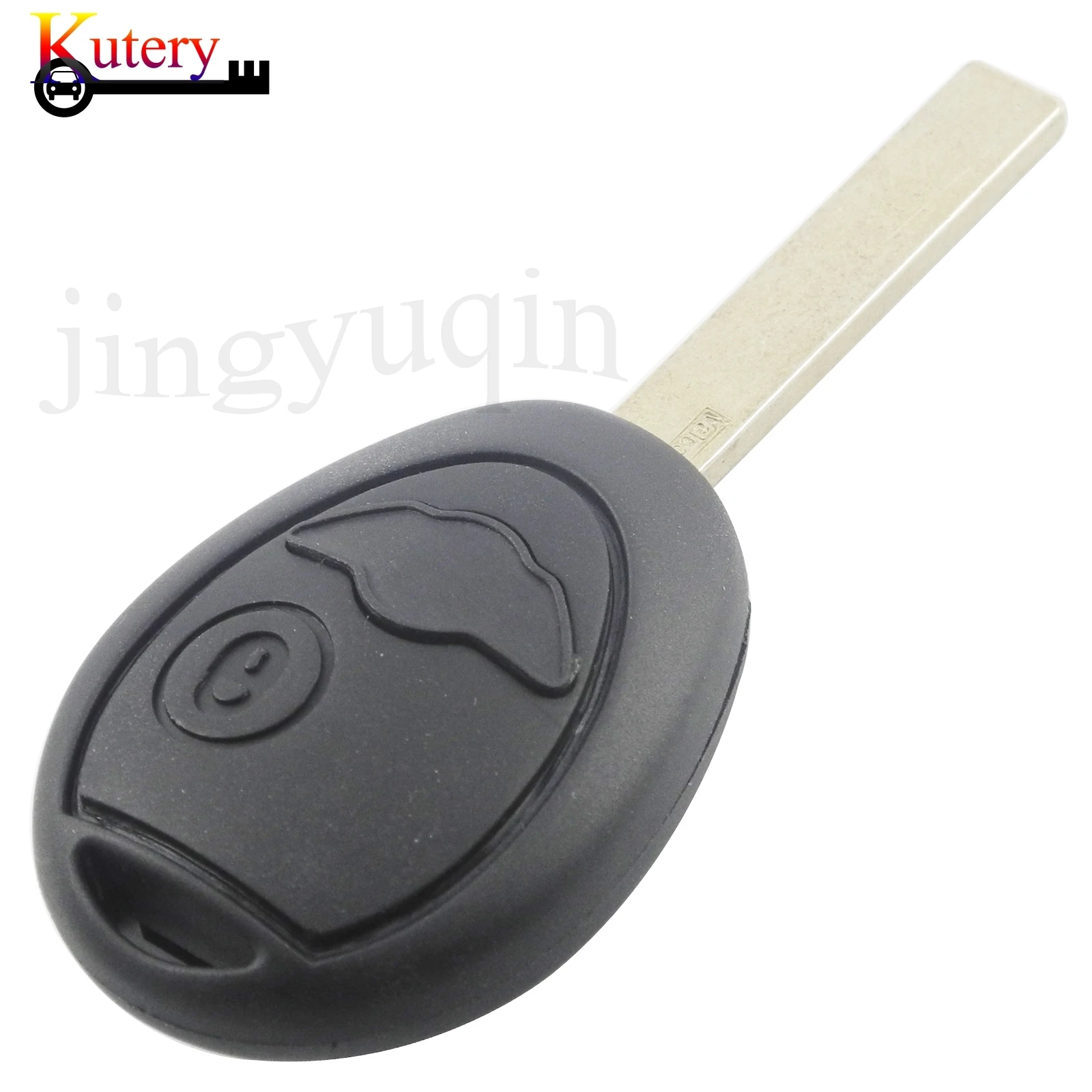 jingyuqin Remote Car Key Shell For BMW Mini One Cooper R50 R53 1Button Replacement Key Case Fob Cover With Uncut Blade Blank