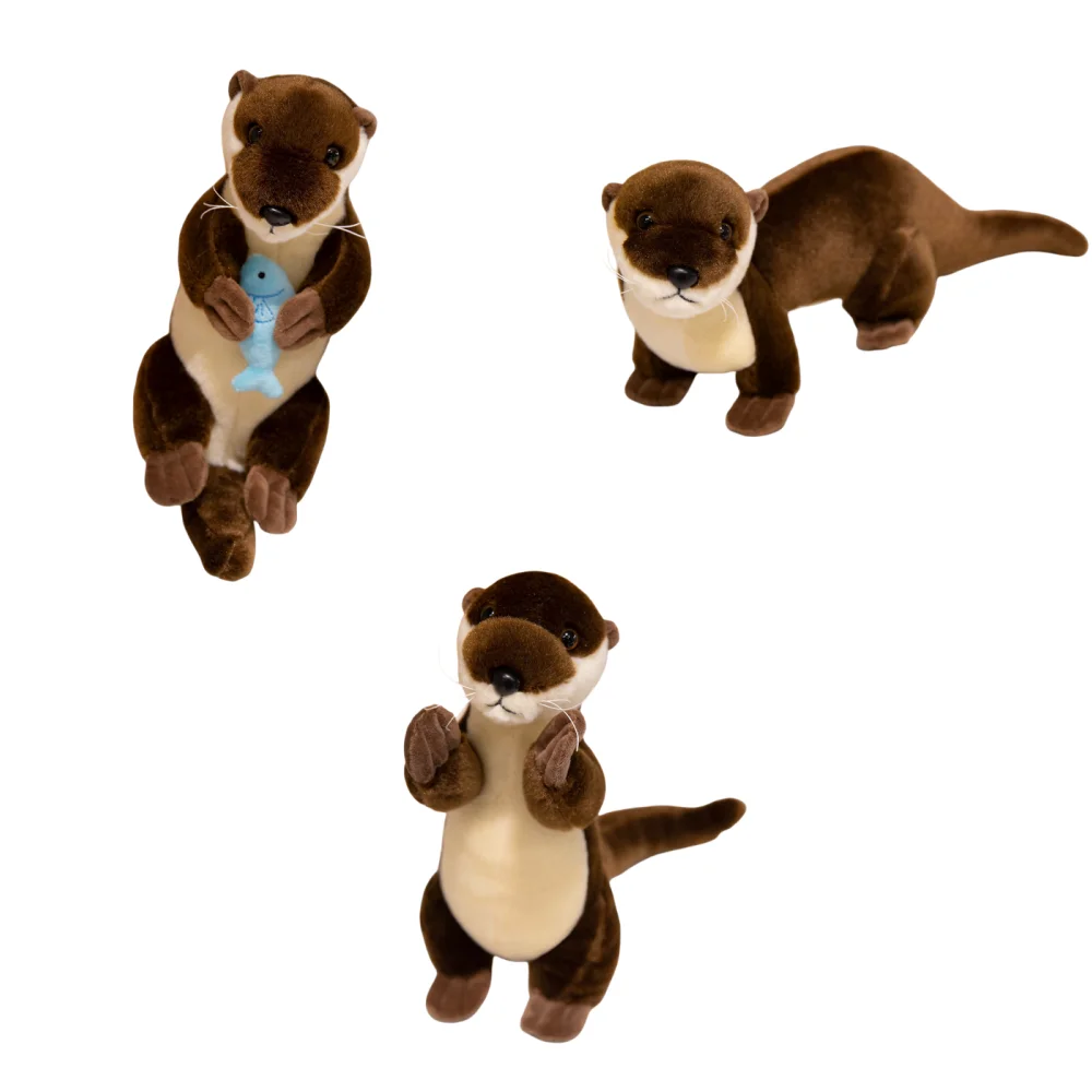 

New Lifelike Otter Plush Toys Cozy Stuffed Otter Doll Funny Different Poses Animal Cuddly Family Companion Birthday Gift
