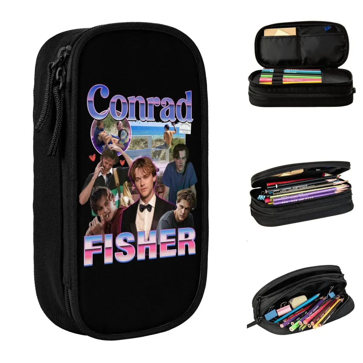 كونراد فيشر الصيف تحولت مقلمة جميلة صندوق القلم الممتع أكياس تخزين كبيرة لوازم أقلام التجميل #2