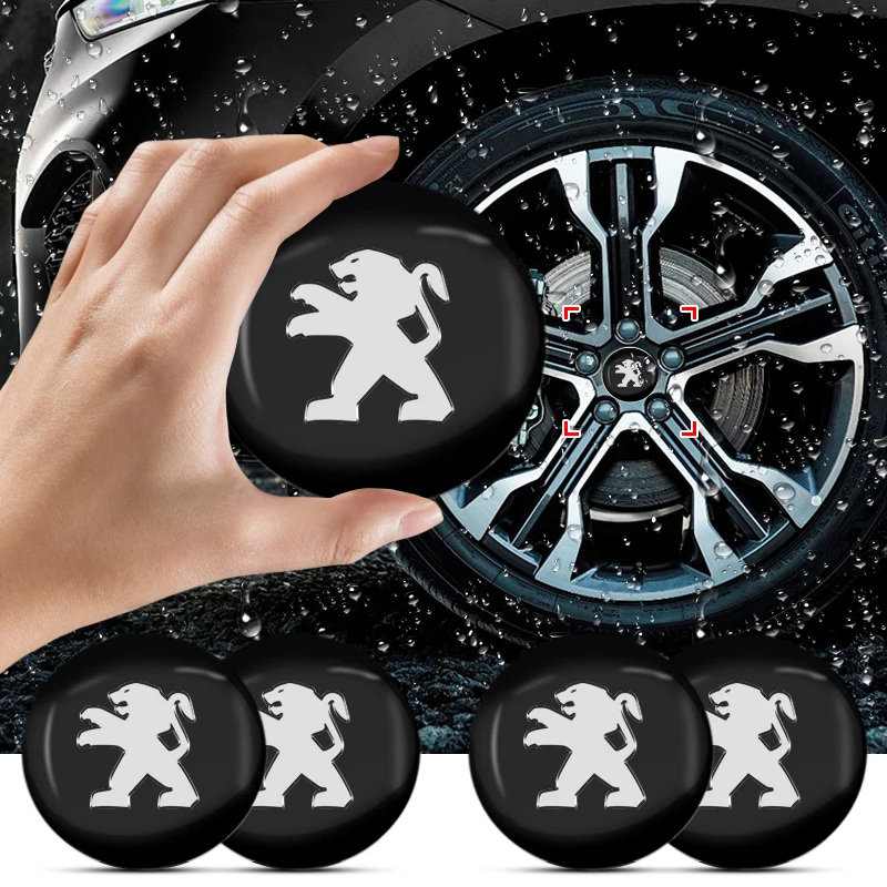 

Auto Wheel Center Hub Tyre Vehicles Caps Cover Rim Stickers Badge For Peugeot 308 206 207 407 607 108 208 508 Wheel Center Caps