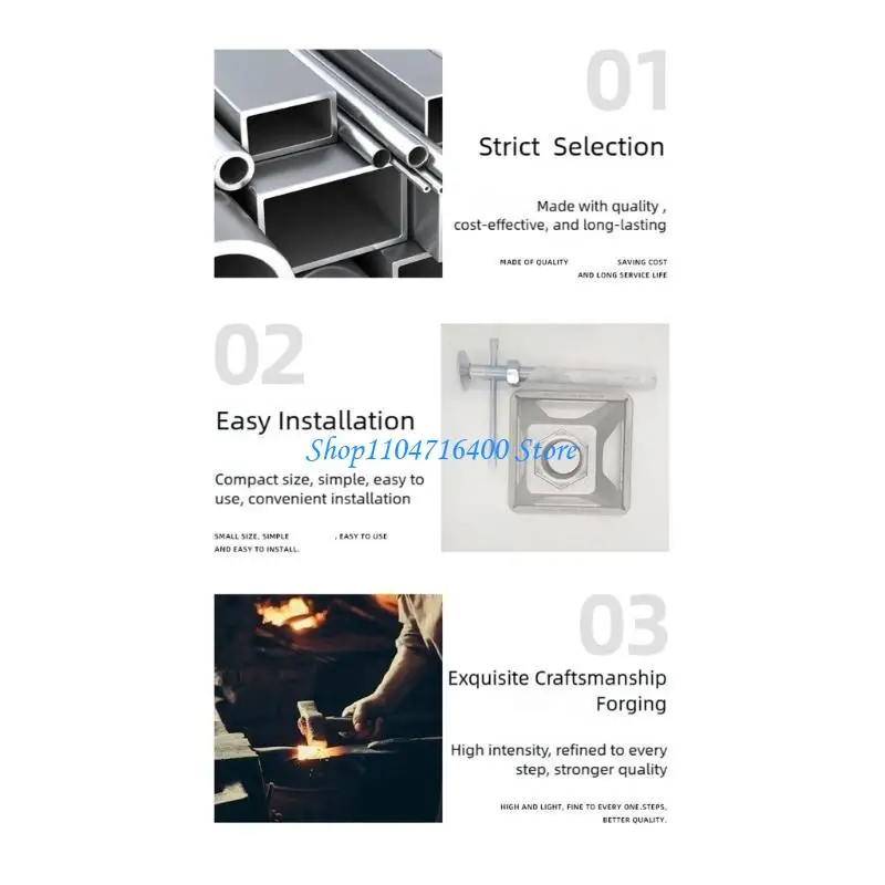 y1gd نظام تثبيت قابل للتعديل لرافعات التسوية المقاومة للتآكل لمقطورات السفر #5