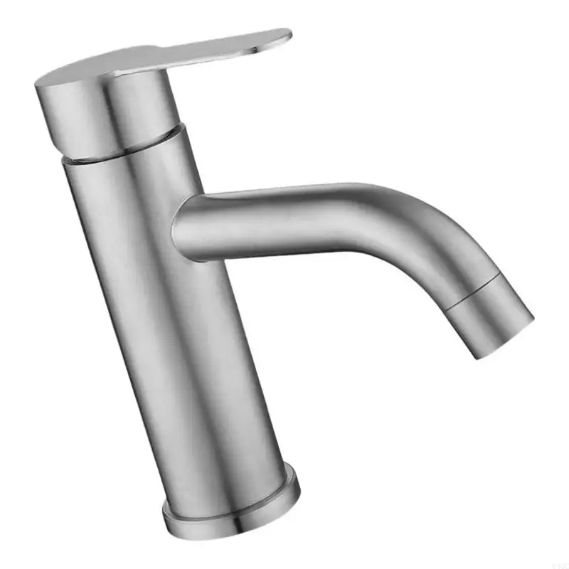 Praktische badkamer wastafel Tap enkele mixer handig voor warm en koud water met stevige roestvrijstalen cartridges y4qc