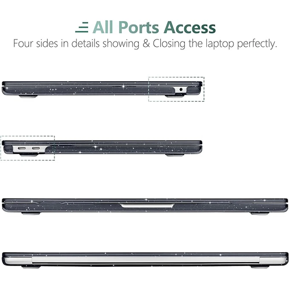 Custodia per Laptop per MacBook Air 13 custodia M2 Macbook Pro 13 custodia 2020 Air M1 cover Macbook Pro 14 16 custodia 2021 2023 Air 15 accessori