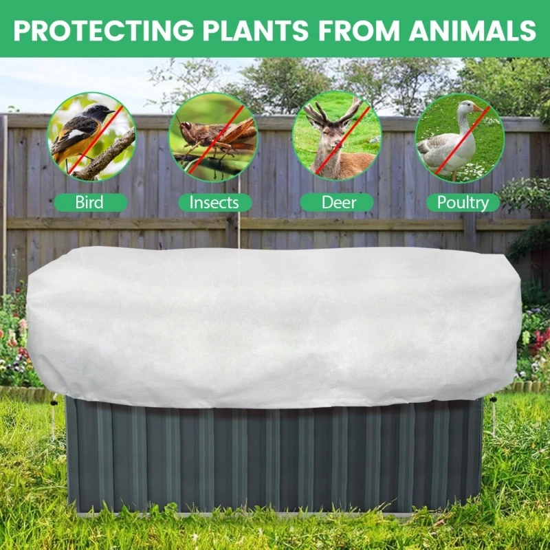 

Rectangular Plant Freeze Canopies 4.1x2 Feet For Cyclical Security Of Vegetables Posies And Juvenile Bushes In Outdoor B03E