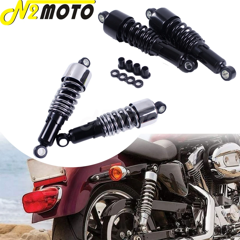 

Motorcycle 10.5" 260mm Rear Shock Absorber Suspension For Harley Dyna 1991-2016 Touring FLH/FLT 1980-17 Sportster 883 Iron 1200