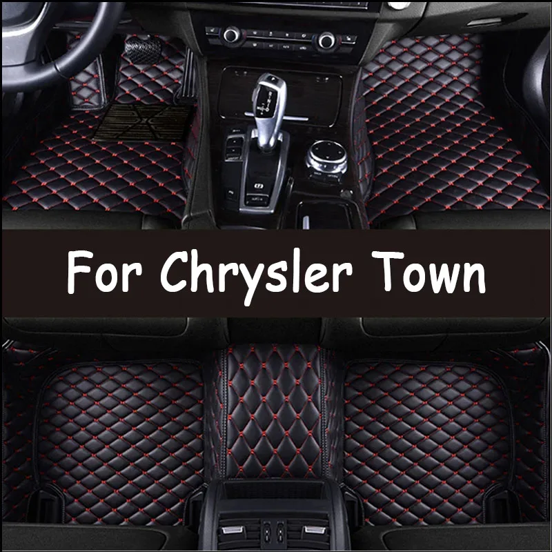 Car Floor Mat For Chrysler Town & Country 7 Seat 2013~2016 Waterproof Protection Pad Carro Rear Trunk Floor Mat Car Accessories