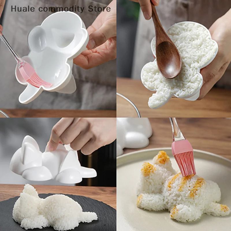 1/3/5PCS Cute Sushi Tools Onigiri Molds Cat Animal Shape Sushi Kids Rice Mashed Potato Pumpkin Mash Baking Supplies Kitchen Tool