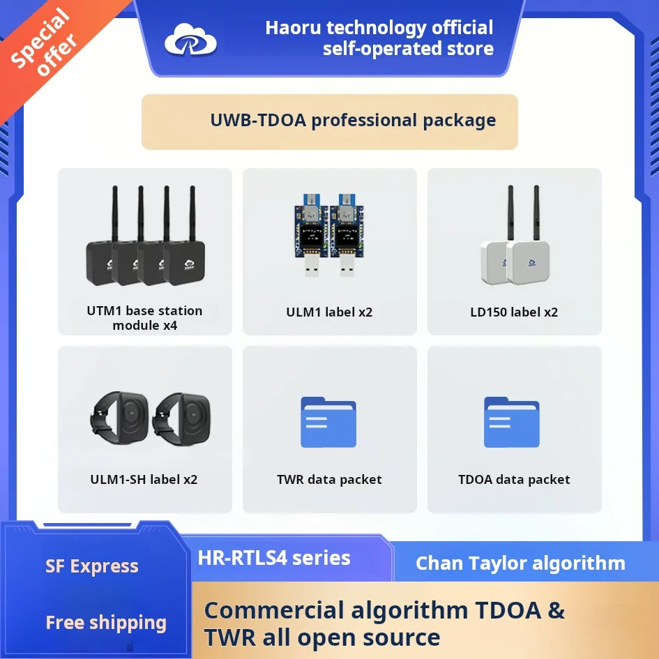 UWB TDOA Indoor Positioning: Open-Source Dev Board with DW1000 for Base Station & Tag Modules