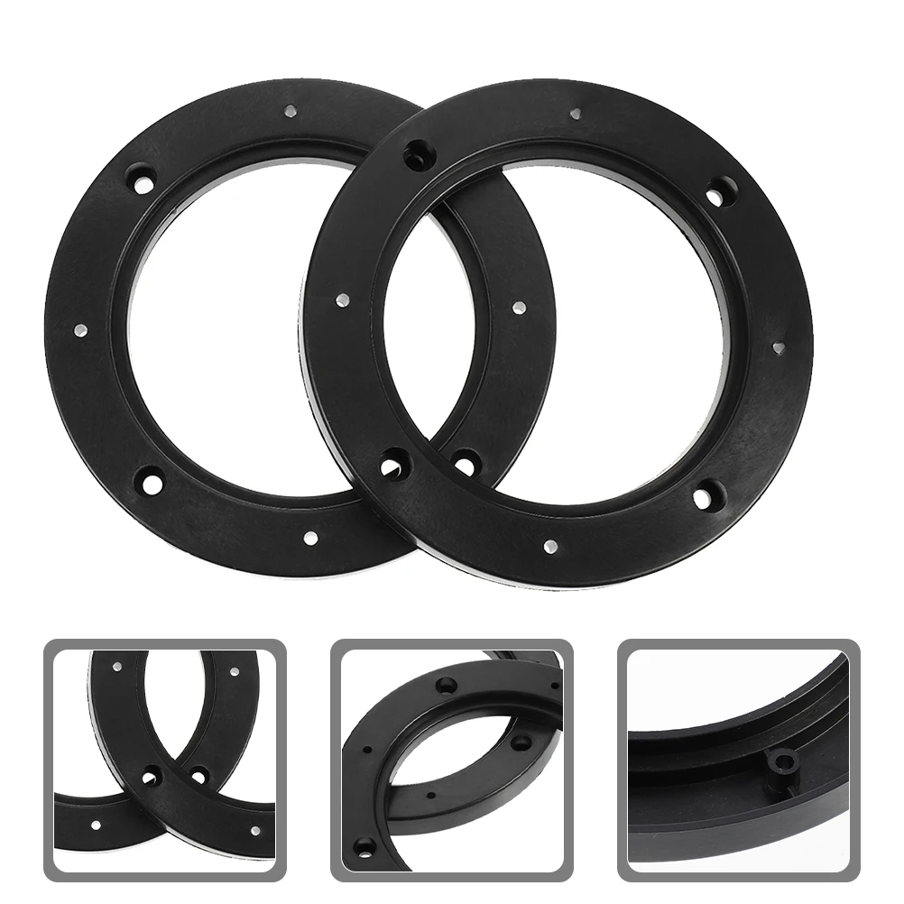 

4pcs Universal 5 Inch Abs Speaker Spacer Rings Hollow Design Enhance Sound Quality Car Audio Adapter Mounting Bracket For Trucks