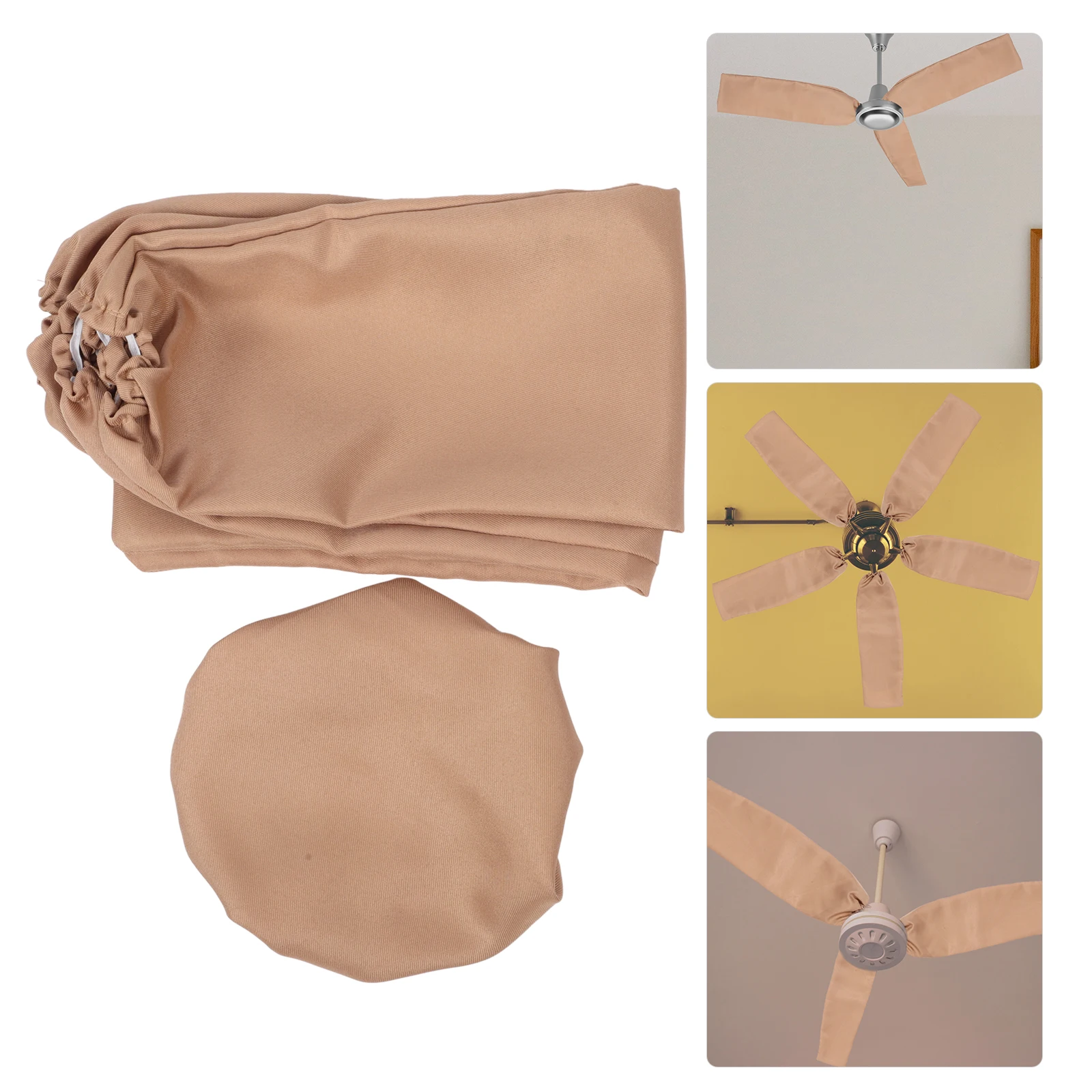 

Ceiling Fan Cover 48 Inch Cardigan Color Protective Dustproof Ceiling Fan Reusable Cover Washable Fabric Covers For Fans
