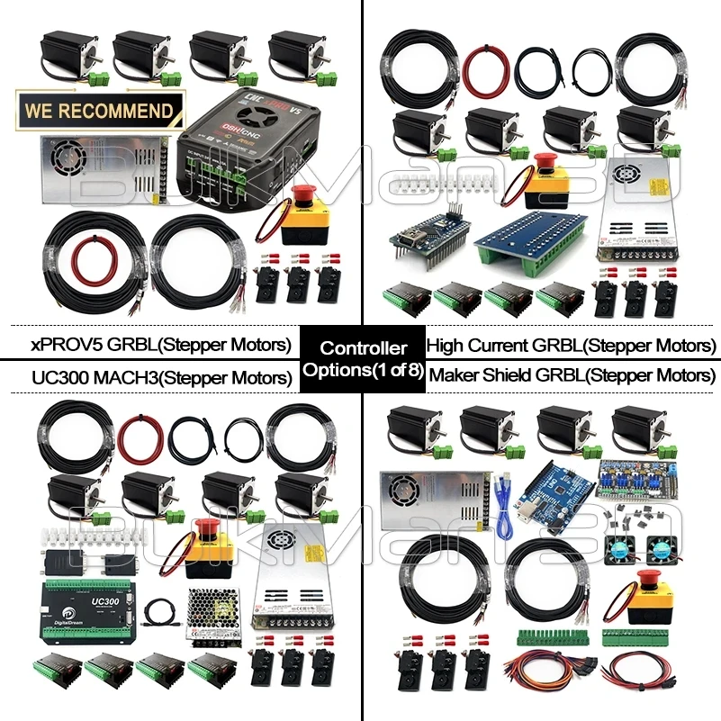 木工および木工用の完全な機械,ボールねじ付きULTIMATE-CNC完全キット,アップグレードされた彫刻機,3Dシルバー,1000x1500mm, 20% オフ