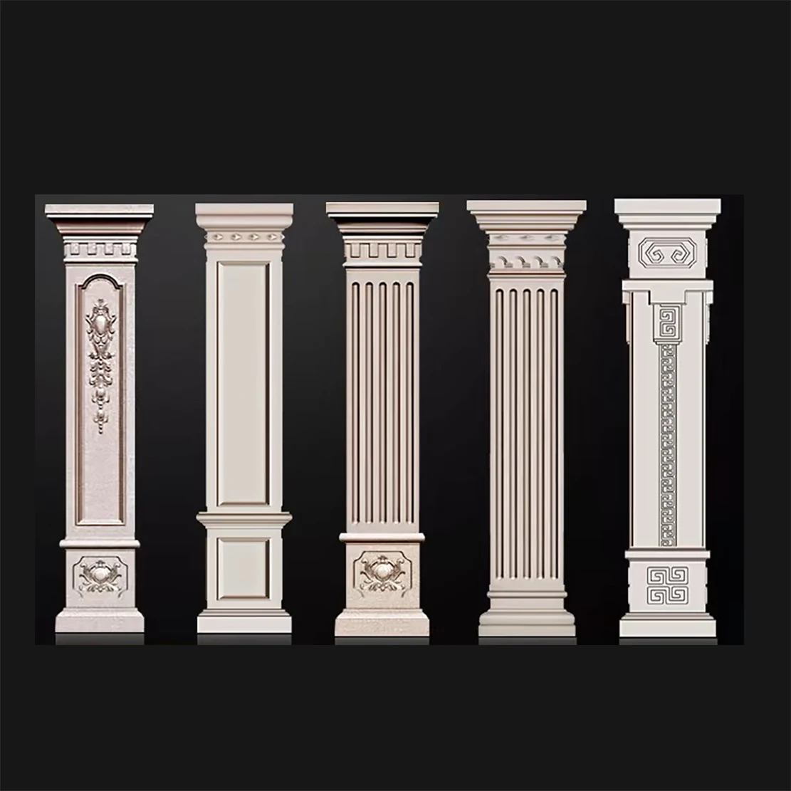 Roman column mold European square column villa gate square building template decorative foyer cement column Chinese style