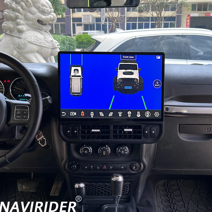 

16,8-дюймовый автомобильный радиоприемник, видеоплеер, мультимедийный сенсорный экран для Jeep Wrangler 2011-2017 Carplay GPS Android, автоматический навигационный блок