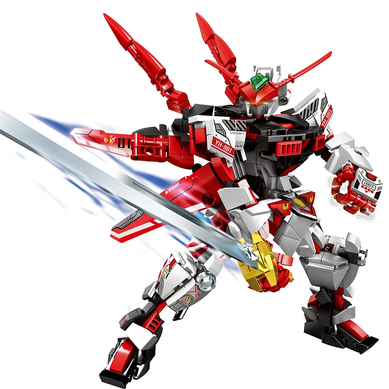 Guerrero Mech Heterodox ladrillos montaje juguete para niños adultos regalo perfecto Caballero de batalla que transforma Robot bloques de construcción