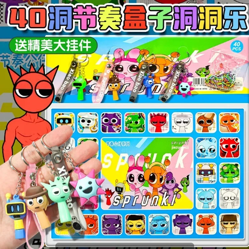 جديد 24-40 قطعة تمثال Sprunki نموذج PVC Sprunki نموذج عصري لطيف Kawaii الكرتون صندوق غامض زينة ألعاب أطفال بالجملة