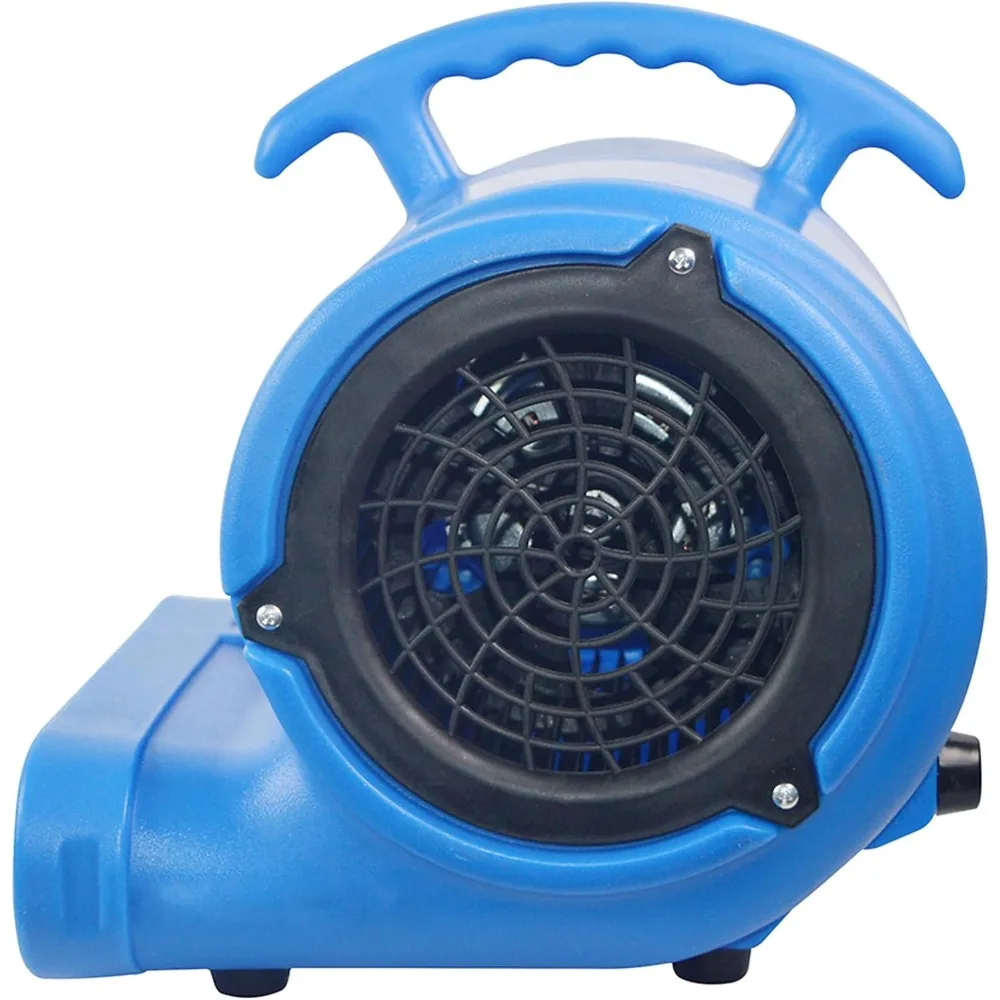 พัดลมเป่าลมแรง 1/4 แรงม้า 900CFM สำหรับเป่าพรม แห้งพื้น ระบายความร้อน - พัดลมอุตสาหกรรมสำหรับงานหนัก