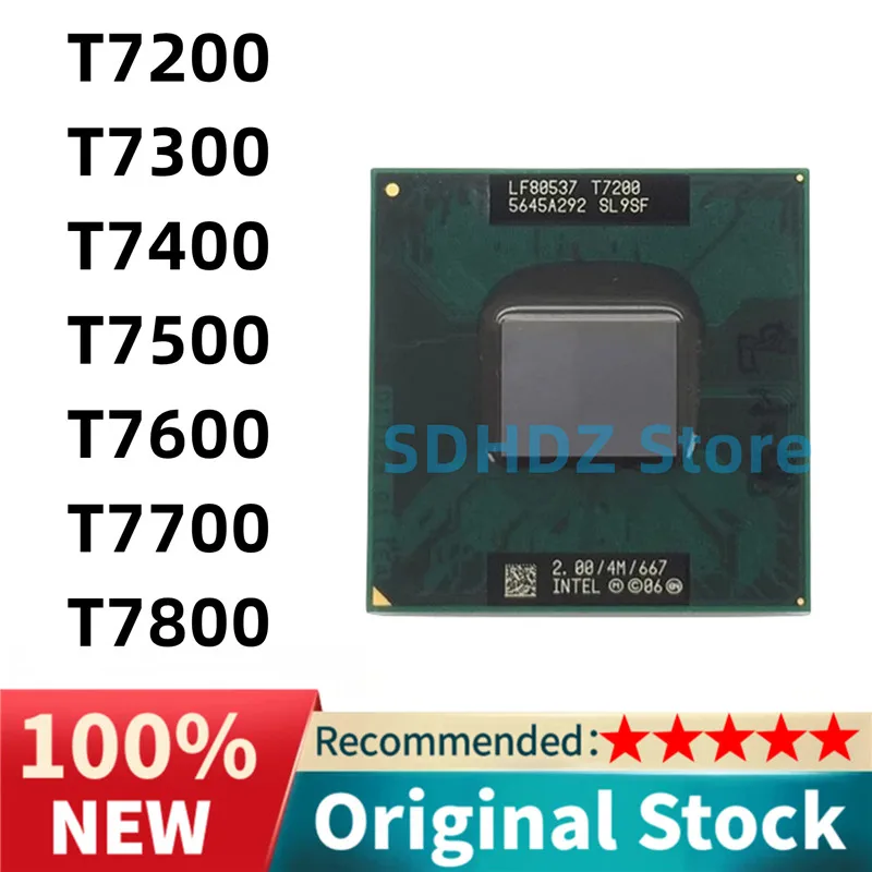 2 Duo T7200 T7300 T7400 T7500 T7600 T7700 T7800 Processor Notebook Laptop CPU Socket 479 Dual-Core 667 MHz 2.0Ghz 4MB Cache