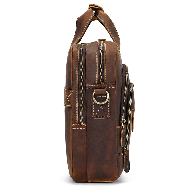 Valigetta da uomo in vera pelle borsa per computer portatile borsa da lavoro in pelle di vitello per borsa a tracolla a tracolla in pelle maschile borse da viaggio