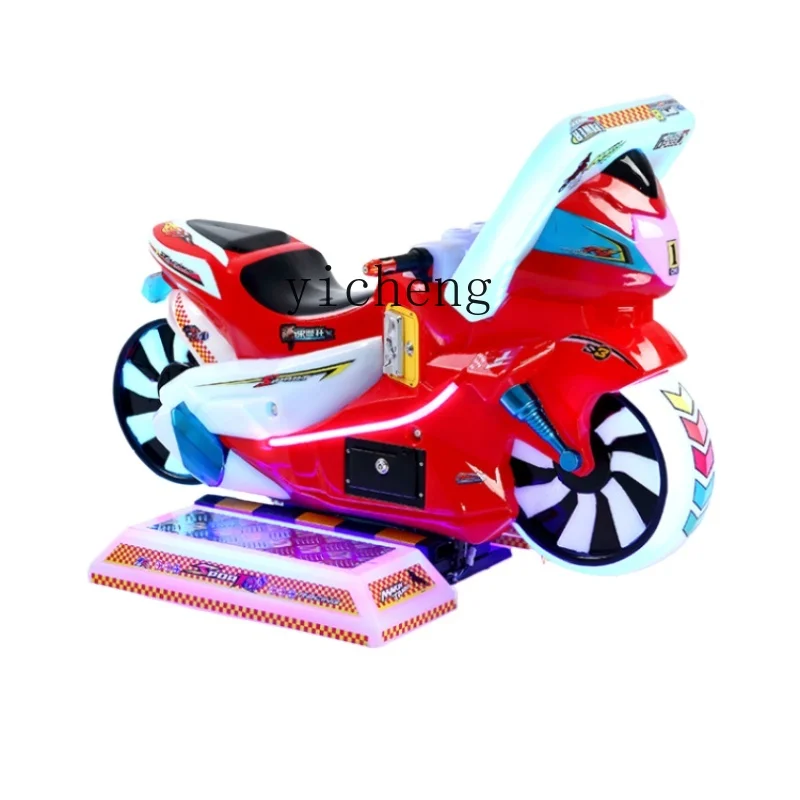 Kiddie Ride Coin-Operated Game Machine para crianças, nova motocicleta Outdoor Home Amusement Machine, Tqh