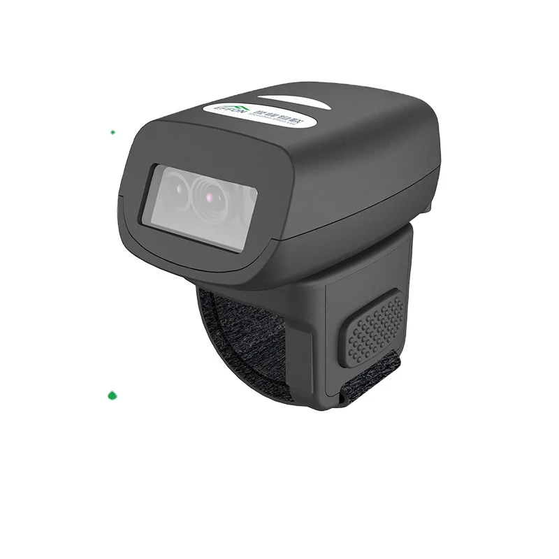 FS03 500mAh Industry-grade Mini Size 2D Ring Barcode Scanner Portable Qr Code Wireless Wearable Leather Scanner