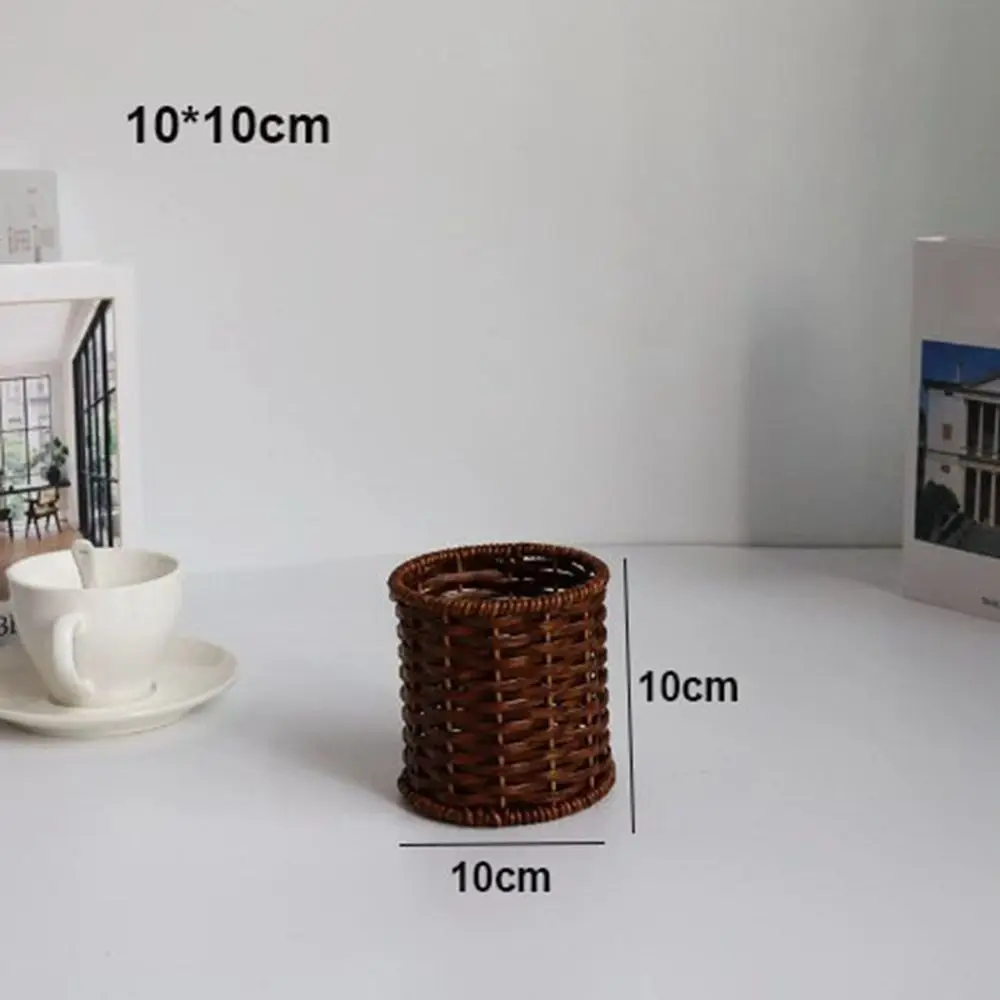Härte Rattan Wicker Woven Servierkörbe Handgewebte Haushalt Brot Obst Gemüse Korb 6 Stile